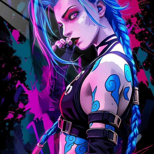 Jinx Synthwave Pink & Blue