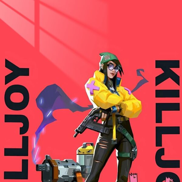 Killjoy Lockdown Bold Lines Red