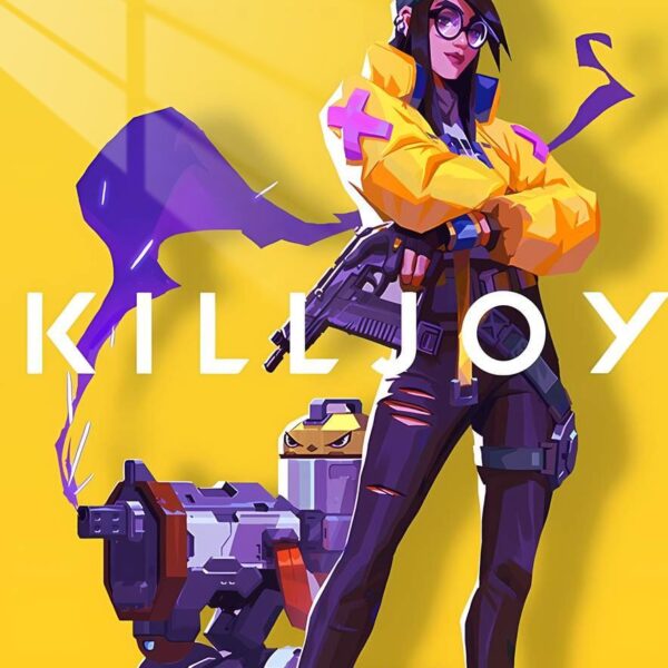 Killjoy Lockdown Geometric Yellow Purple
