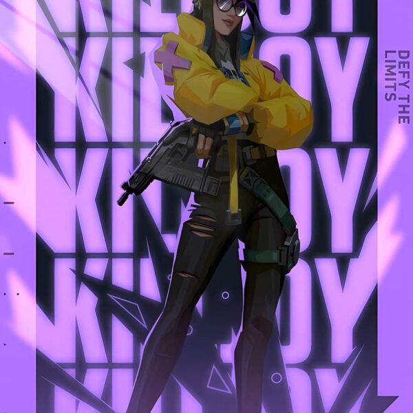 Killjoy Neon Text Purple
