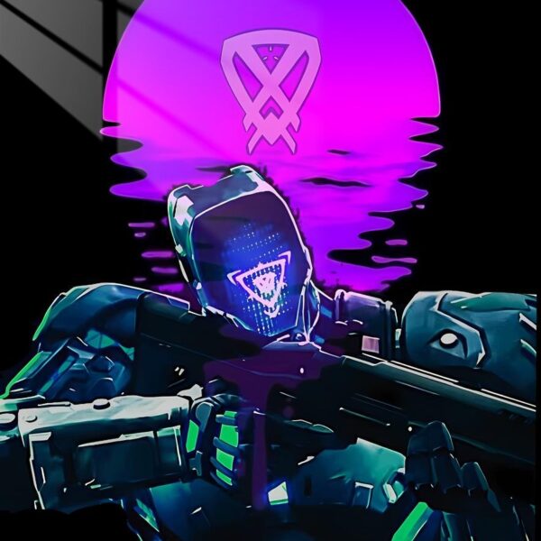 Killjoy Sunset Synthwave Purple