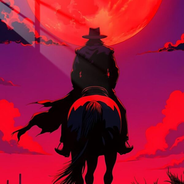 Lone Rider Blood Moon Crimson