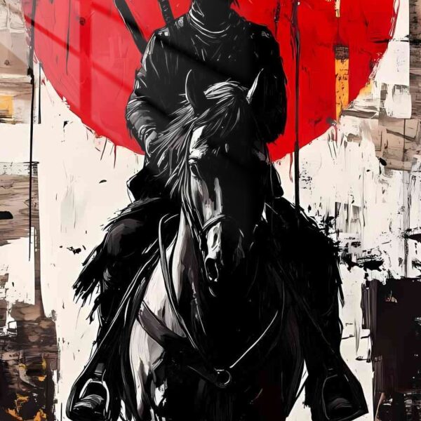 Lone Rider Red Sun Red, Black
