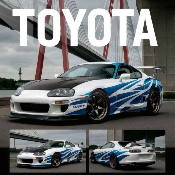 Mk4 Supra Bridge Run Urban Style Blue And White