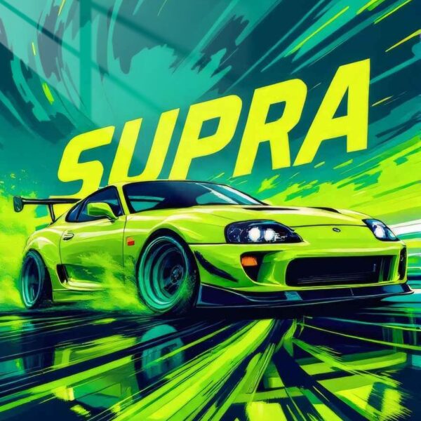 Mk4 Supra Drift Motion Paint Lime Green
