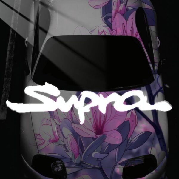Mk4 Supra Floral Print Anime Style Purple
