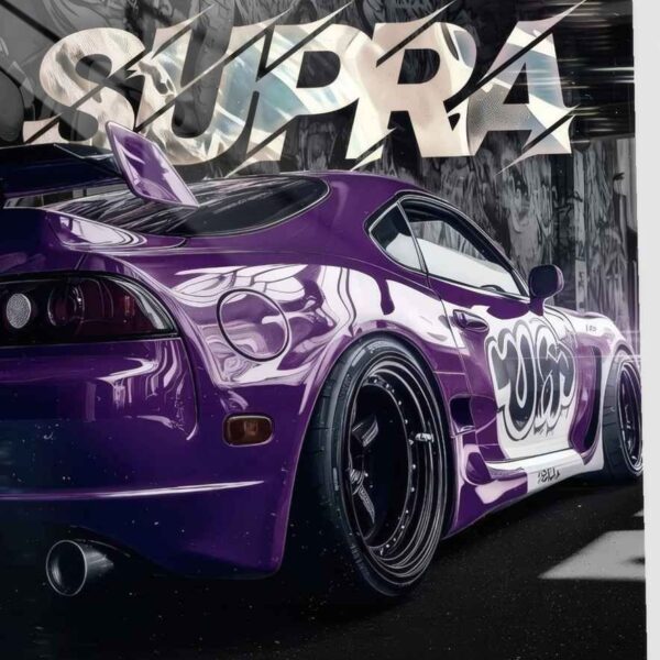 Mk4 Supra Graffiti Style Purple