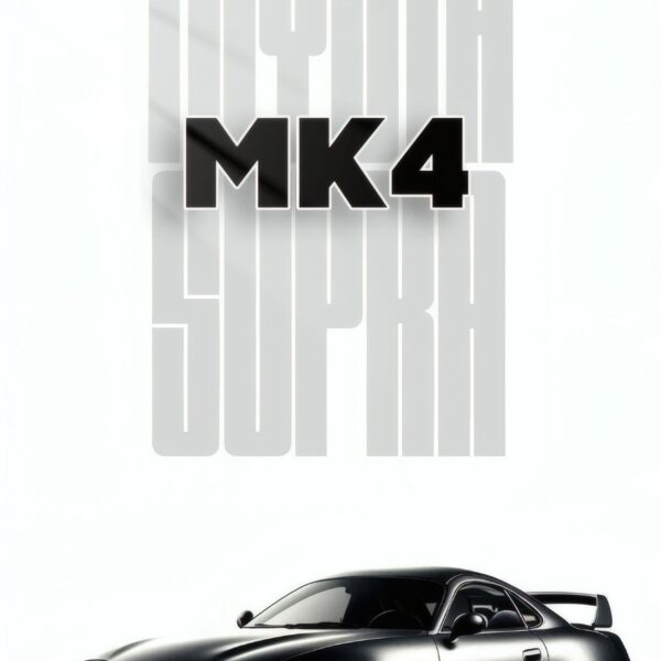 Mk4 Supra Minimalist Design Gunmetal Gray