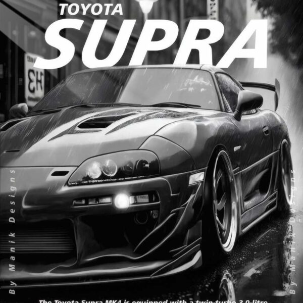 Mk4 Supra Rain Drive Monochrome Black And White