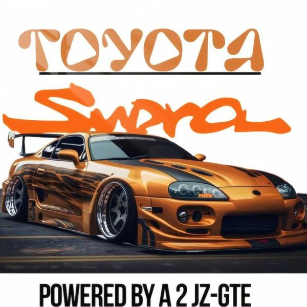 Mk4 Supra Street Stance Custom Paint Gold