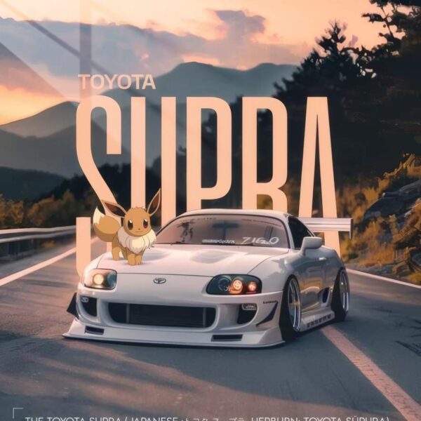 Mk4 Supra Sunset Drive Anime Style White
