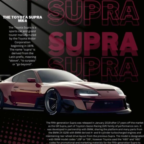 Mk5 Supra Cyberpunk Style Maroon