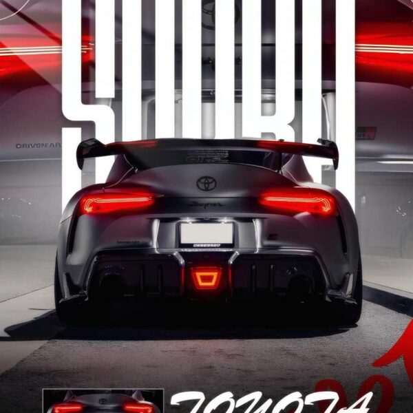 Mk5 Supra Rear View Dark Elegance Grey