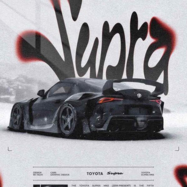 Mk5 Supra Snow Drift Grainy Texture Black