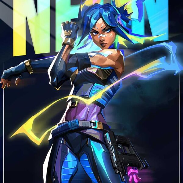 Neon Electric Style Cyan