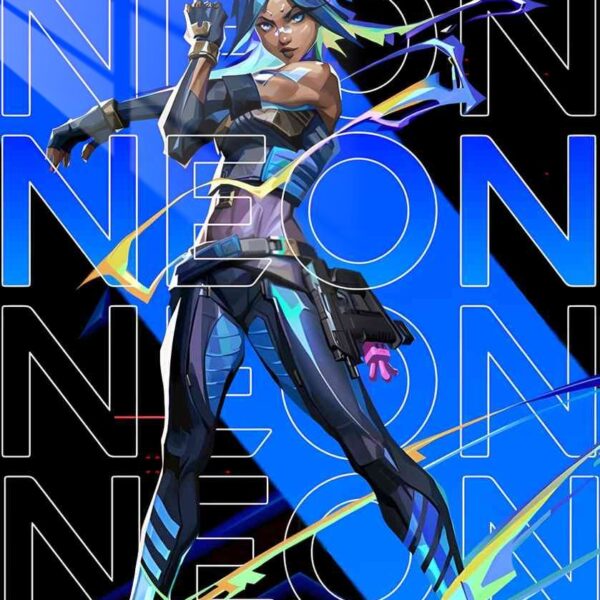 Neon Speed Burst Electric Style Blue