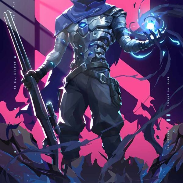 Omen Sniper Silhouette Purple Pink
