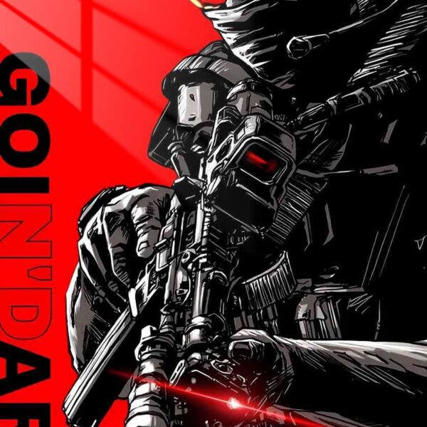 Operator Comic Book Red & Black