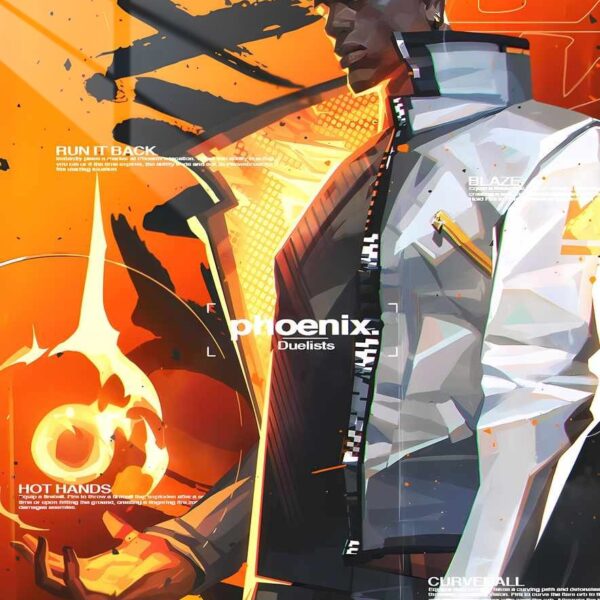 Phoenix Blaze Abstract Orange
