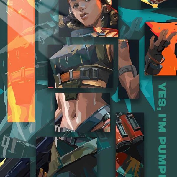 Raze Collage Teal & Orange