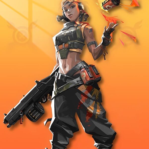 Raze Inferno Vector Art Orange