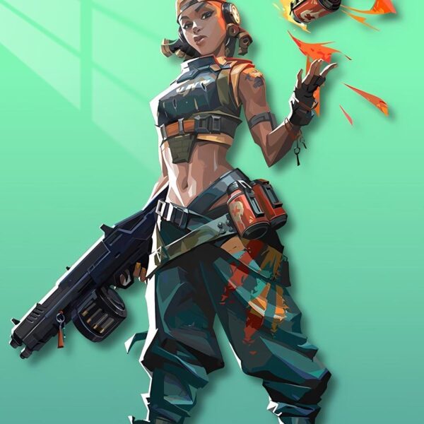 Raze Paint Bomb Low Poly Teal