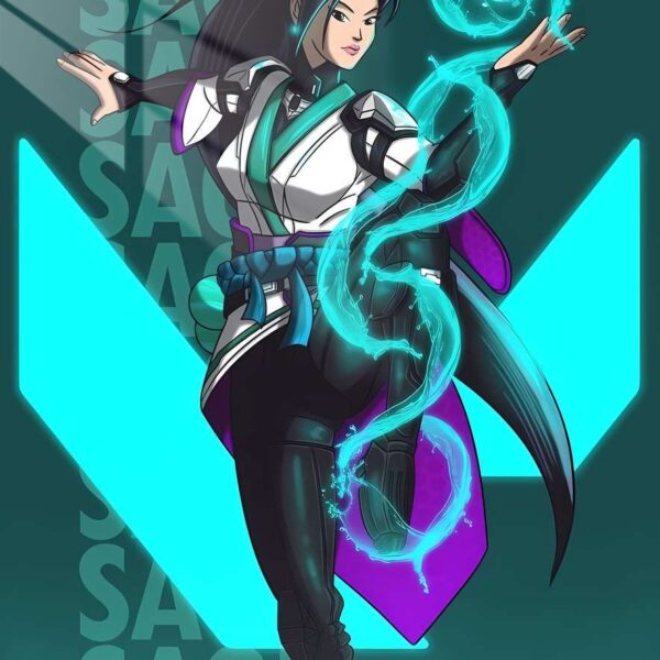 Sage'S Healing Surge Anime Style Teal