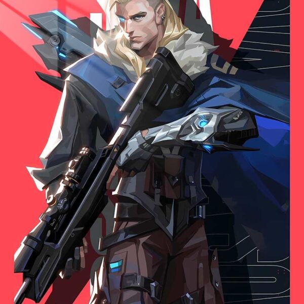 Sova'S Precision Stylized Portrait Red & Blue
