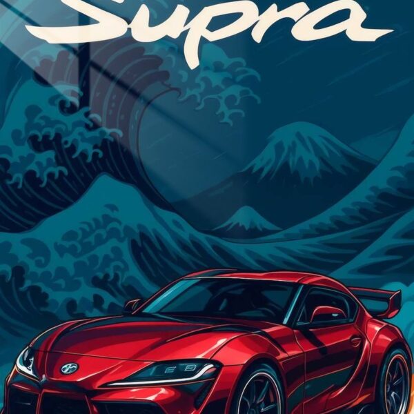 Supra A90 Wave Rider Ukiyo E Style Red