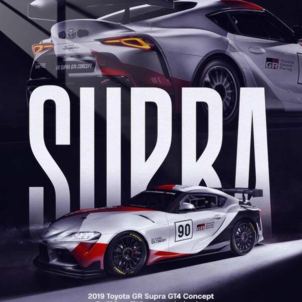 Supra Gt4 Concept Racing Design White & Red