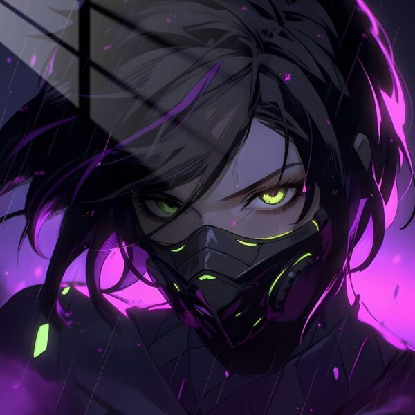 Viper'S Venomous Gaze Anime Style Purple