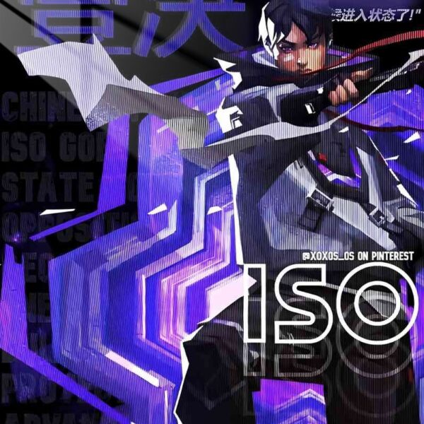 Yoru Cyber Slash Glitch Art Purple